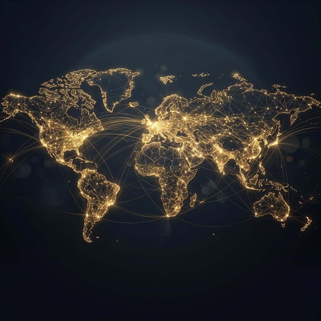 Raghav Gems PVT. LTD. Global Logistics Map